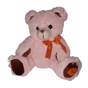 Reeses Teddy Bear Plush Stuffed Animal Toy Ribbon Scarf Pink 7" Galerie